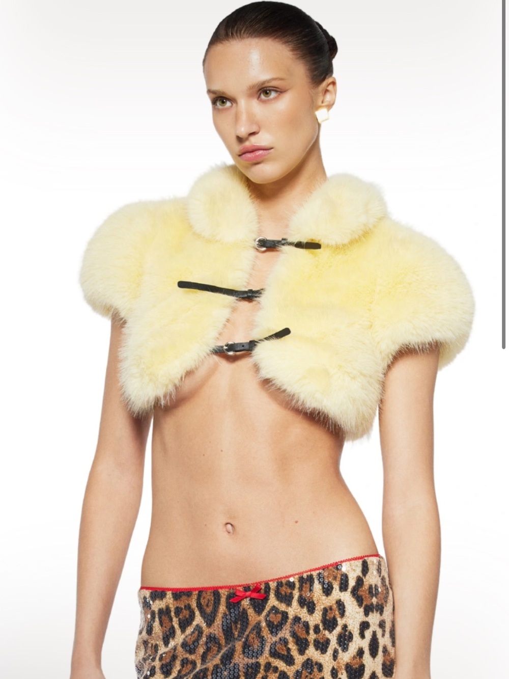 Fanci Club NWT KAROLINA CROPPED JACKET Outerwear Top Medium